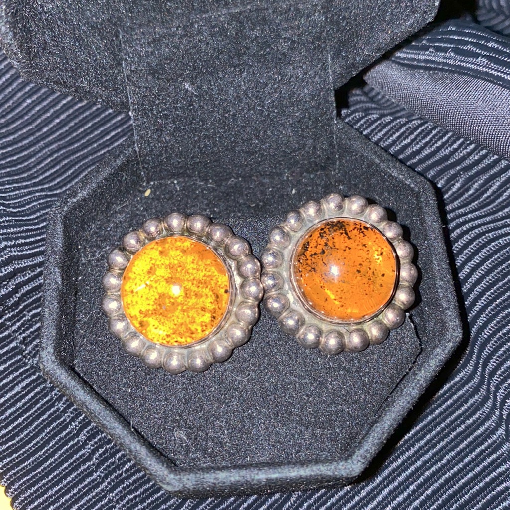 Authentic Amber 100% Sterling Silver From Mexico